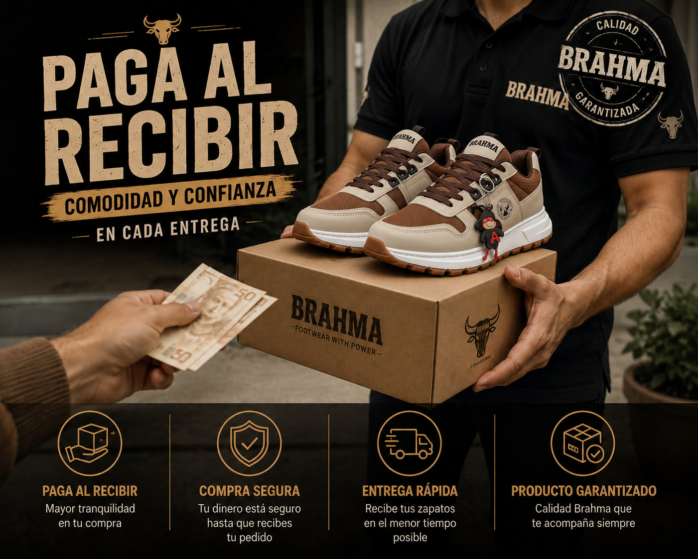 🔥PROMO -  Zapatos Brahma + Gorra GRATIS 🎁